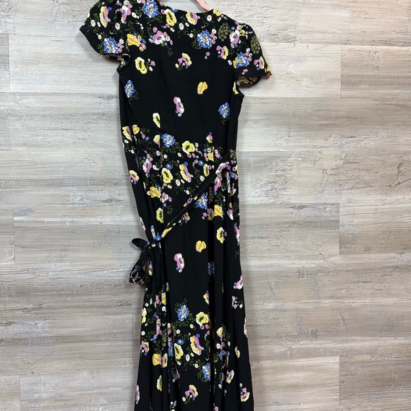 Free People Boho Floral Wrap Maxi Dress | Tulip Sleeves | XS - Picture 7 of 9